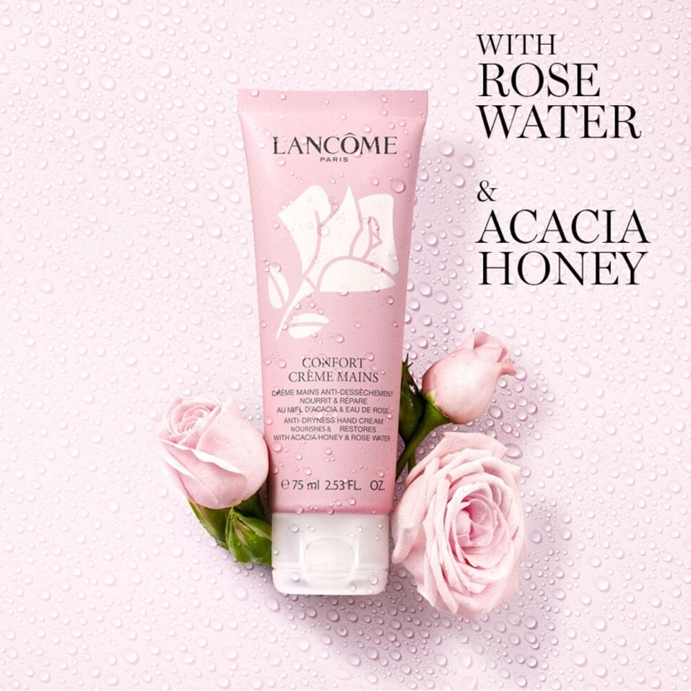 Lancôme Confort Pink Hand Cream with Rose Water